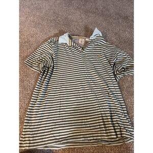 Mens Striped Volcom‎ Polo Collared Shirt Size XL
